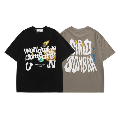 Camiseta Vintage con Estampado de Letras para Hombre y Mujer - Image 10