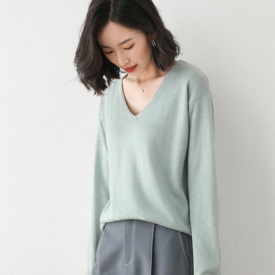 Suéter Suelto Estilo Coreano para Mujer - Prenda Base Versátil - Image 12