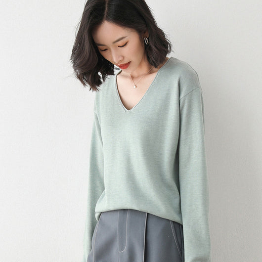 Suéter Suelto Estilo Coreano para Mujer - Prenda Base Versátil - Image 12