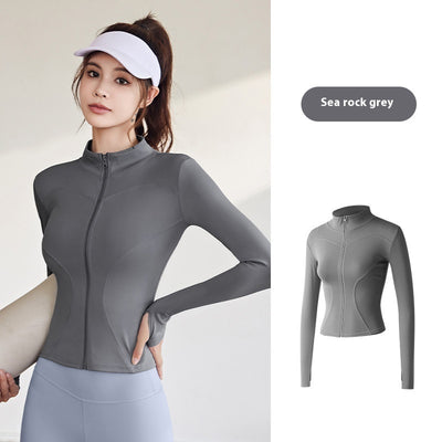 Chaqueta Deportiva Mujer Manga Larga Ajustada para Running, Fitness y Yoga - Image 9