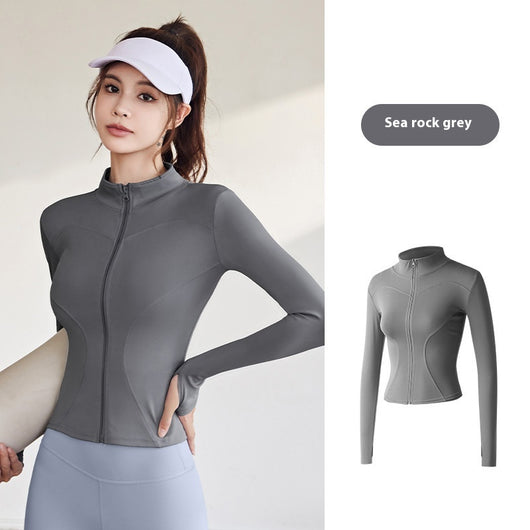 Chaqueta Deportiva Mujer Manga Larga Ajustada para Running, Fitness y Yoga - Image 9