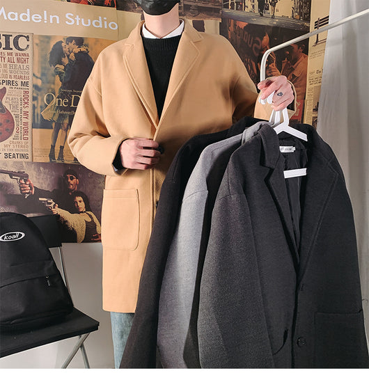 Abrigo de Lana Slim Fit para Hombre - Elegancia Moderna - Image 19