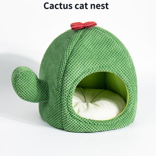 Cama Cueva para Gatos y Perros - Nido Cálido Cerrado para Descanso Profundo