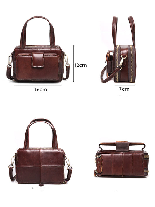 Bolsa Mensajera Mini de Cuero para Mujer - Diseño Versátil y Moderno - Image 6
