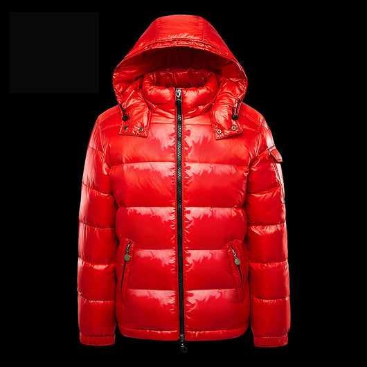 Abrigo Corto Brillante Acolchado para Hombre - Chaqueta de Plumón Térmico - Image 2
