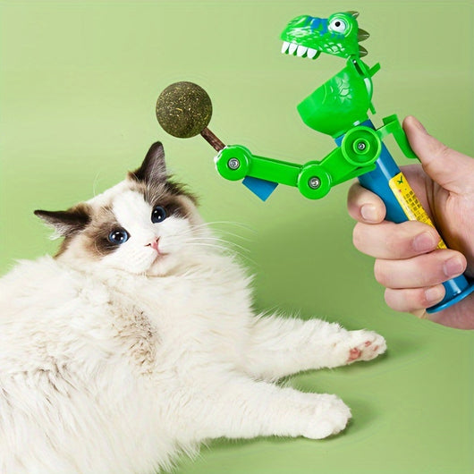 Juguete Interactivo Robot Dinosaurio con Catnip para Gatos - Image 12