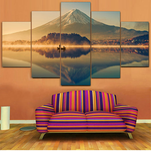 Cuadro Decorativo Paisaje Montaña y Lago - Lienzo Artístico para Pared - Image 6