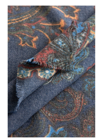 Bufanda Étnica Estampado Paisley en Cashmira Artificial - Image 13