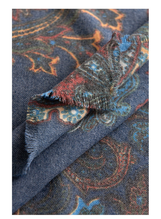 Bufanda Étnica Estampado Paisley en Cashmira Artificial - Image 13