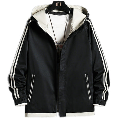 Chaqueta Cardigan de Trabajo con Capucha y Tres Barras para Hombre - Image 9