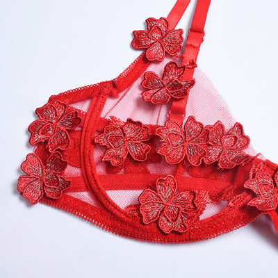 Conjunto Romántico de Encaje Floral Transparente - Image 30