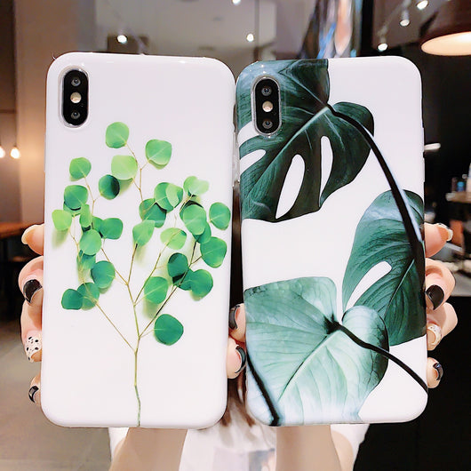 Funda protectora premium para teléfono con diseño de hojas - Image 13