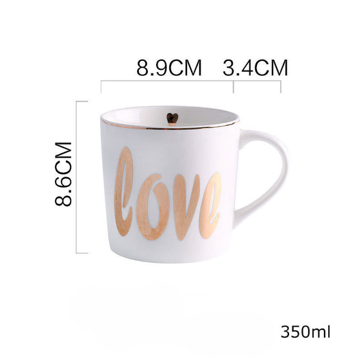Tazas de Cerámica Pintadas a Mano con Detalles Dorados - Image 13
