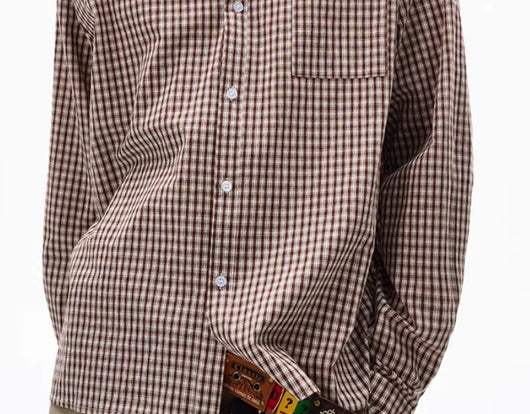 Camisa de Cuadros Clásica Americana de Manga Larga Unisex - Image 5