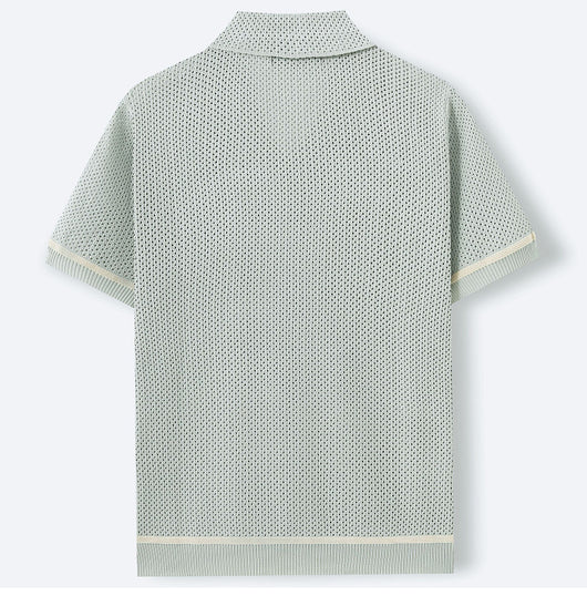 Playera de Punto Calada para Hombre - Estilo Casual Verano - Image 19