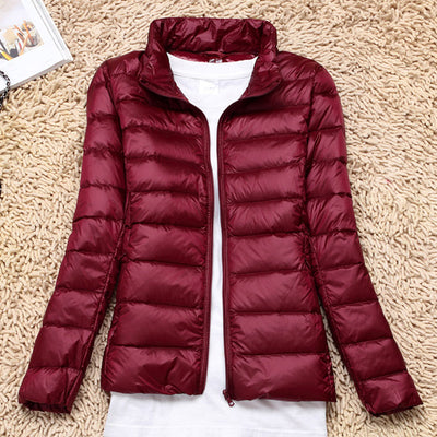 Chaqueta Acolchada Ligera para Mujer con Cuello Alto - Image 17