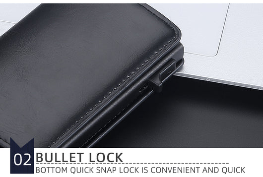 Billetera Protectora de Cuero Crazy Horse Anti-RFID para Hombre - Image 17