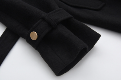 Abrigo Lana Minimalista Largo hasta la Rodilla - Invierno Abrigado - Image 14