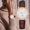 Reloj de Cuarzo Luminoso para Mujer con Diamantes y Correa Elegante