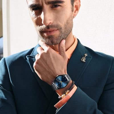 Reloj de Acero Inoxidable para Hombre - Cuarzo Resistente al Agua - Image 13