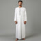 Men's Long Islamic Hooded Tunic with Embroidery