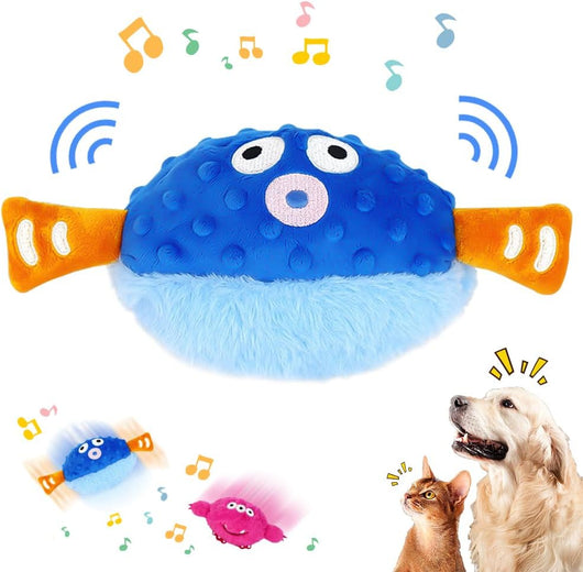 Juguete Interactivo para Perros con Movimiento, Sonidos y Carga USB