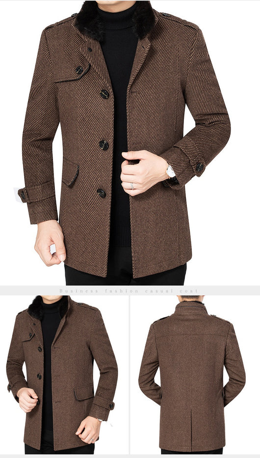 Abrigo de Lana Merino Otoño-Invierno Casual - Image 9