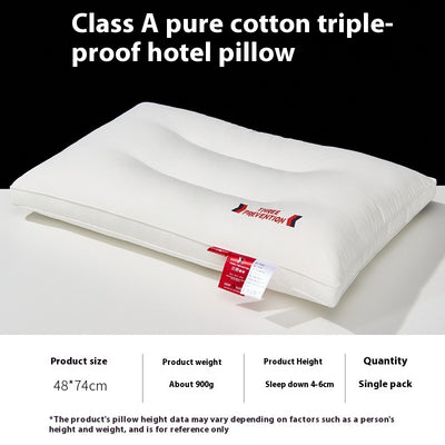 Almohada de Algodón Puro Antibacteriana Anti-ácaros Clase A - Image 4