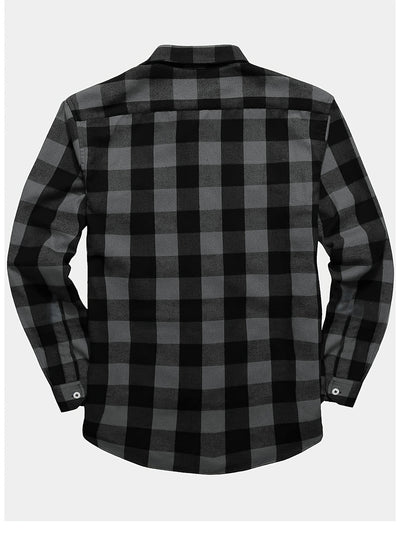 Camisa de Franela a Cuadros para Hombre - Uso Todo el Año - Image 33