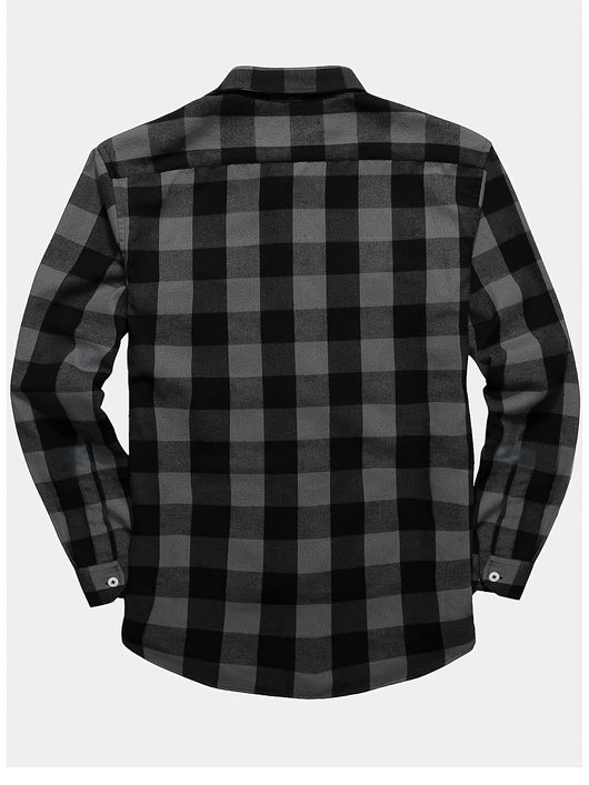 Camisa de Franela a Cuadros para Hombre - Uso Todo el Año - Image 33