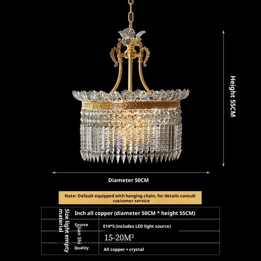 Lámpara de Cristal y Cobre para Entrada, Pasillo y Dormitorio - Image 6