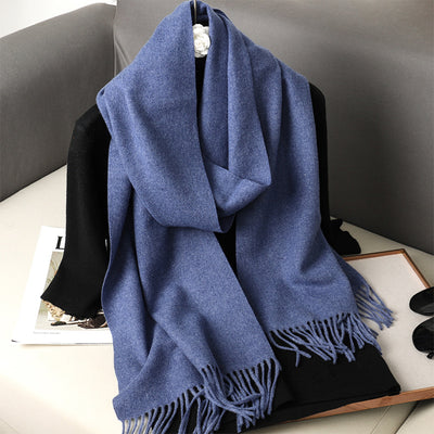 Pashmina Cálida de Color Sólido para Mujer - Chal Suave Estilo Cashmere - Image 25