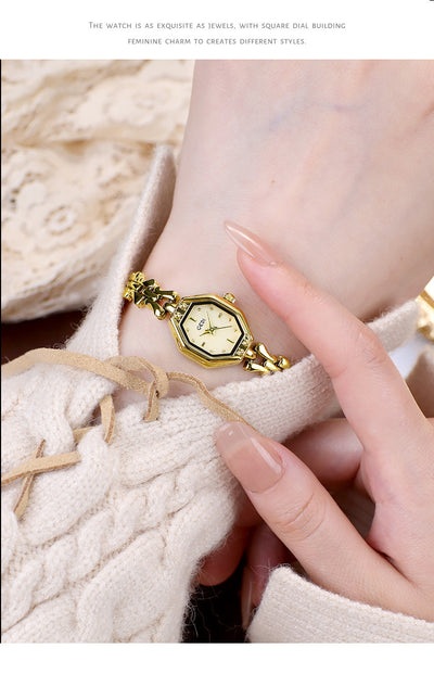 Reloj Octagonal de Lujo Retro para Mujer con Movimiento de Cuarzo - Image 13