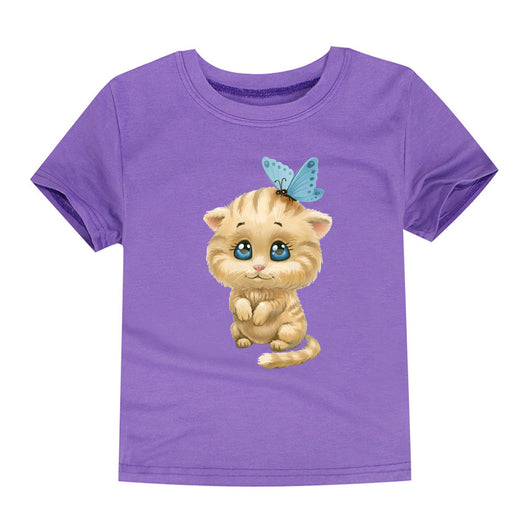 Playera Infantil con Estampado de Animales por Transferencia de Calor - Image 17