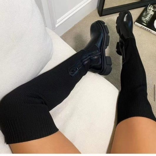 Botas Altas para Mujer con Punta Redonda - Image 6