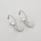 Aretes de Plata 925 con Diamantes en Forma de Corazón