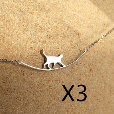 Collar de Plata 925 con Gato Curvo - Image 7