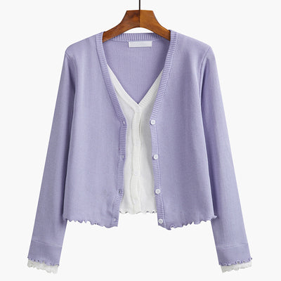 Cardigan Tejido Cuello V para Mujer - Chaqueta Elegante - Image 15