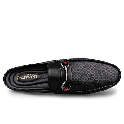 Pantuflas Hombre Cuero Casual - Mocasines Cómodos Sin Cordones - Image 33