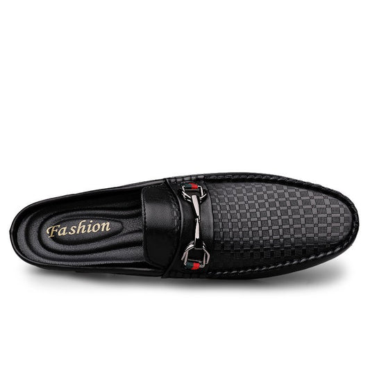 Pantuflas Hombre Cuero Casual - Mocasines Cómodos Sin Cordones - Image 33
