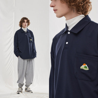 Camisa de Montaña con Bordado de Pico Nevado para Hombre - Image 3