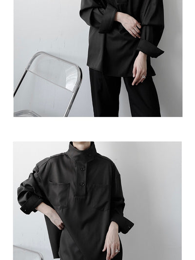 Camisa Casual Cuello Alto para Hombre - Image 10