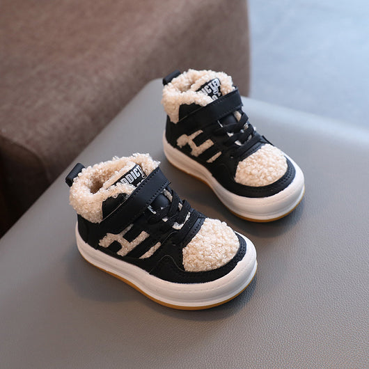 Zapatos de Algodón para Niñas con Lana de Cordero y Suela Antideslizante - Image 6