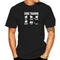 Camiseta Básica de Algodón Suelta Unisex Cuello Redondo