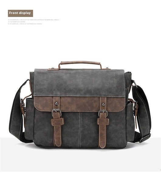 Bolso Bandolera de Cuero PU Retro para Hombre - Estilo Casual Trendy - Image 22