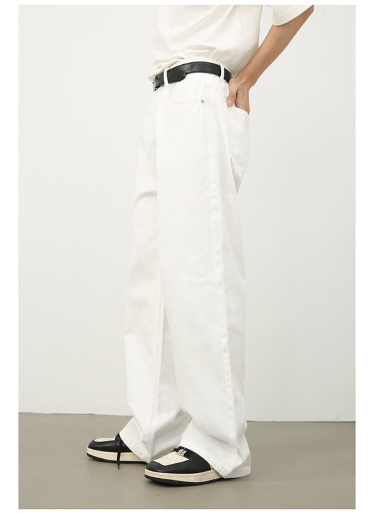 Jeans Retro Holgados con Cintura Elástica Estilo Coreano para Hombre - Image 31