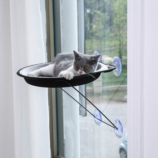 Cama Gato Ventana con Ventosas - Nido Redondo para Tomar Sol