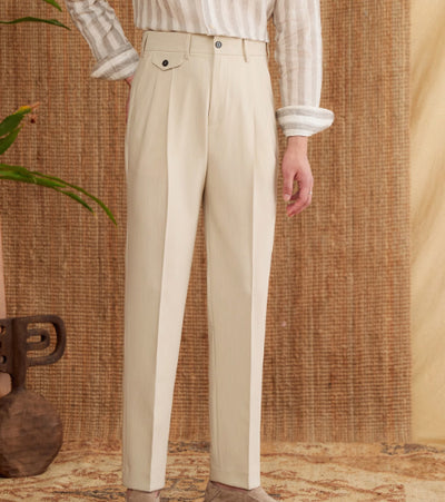 Pantalón Recto Cintura Alta Estilo Italiano - Image 2