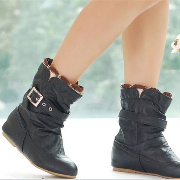 Botas Planas para Niñas Escolares