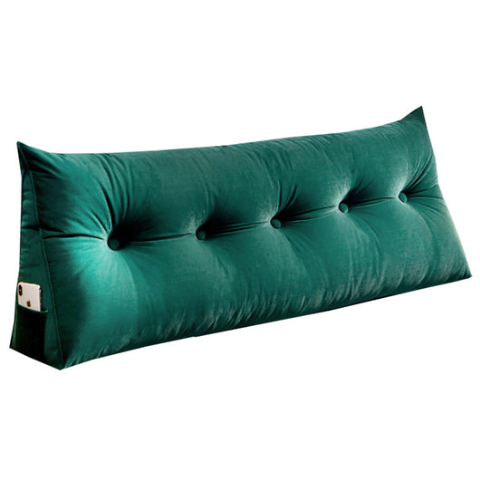 Almohada Triangular de Terciopelo Nórdico para Cabecera y Apoyo Lumbar - Image 14
